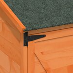 vidaXL Abri de jardin Marron 59 5 x 56 x 113 5 cm Bois d'ingénierie