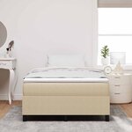 vidaXL Cadre de lit plateforme Vert gris 120 x 190 cm