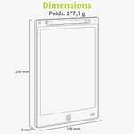 ACROPAQ Tablette Dessin Enfant- Ardoise Magique 12 Pouces- Tablette Ecran LCD - Pile CR2025 incluse- Verte