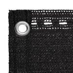 vidaXL Écran de balcon Noir 120x500 cm PEHD