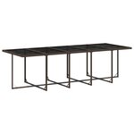 vidaXL Ensemble à manger de jardin avec coussins 15 Pièces marron rotin