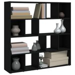 vidaXL Bibliothèque/Cloison de séparation Noir 105x24x102 cm