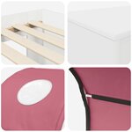 vidaXL Lit avec Tunnel 4 Pièces Chêne Artisanal et Rose Bois d'ingénierie