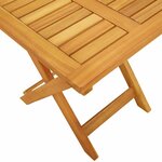 vidaXL Transat 2 Pièces Taupe 40 x 40 x 40cm Bois d'acacia massif