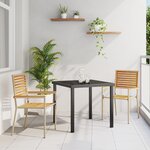 Chaises de jardin empilables vidaXL avec coussins (2 Pièces) - Beige en poly rattan