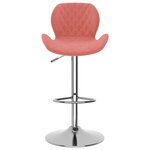 vidaXL Tabourets de bar lot de 2 rose velours