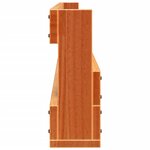 vidaXL Étagères à chaussures murales 2 Pièces cire marron 110x8 5x23 5 cm