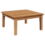 vidaXL Table de Jardin Marron Teck massif