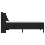 vidaXL Cadre de lit avec matelas Noir 100 x 200 cm Velours