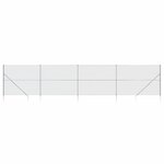 vidaXL Clôture à mailles losangées avec ancrage argenté 1 6x10 m
