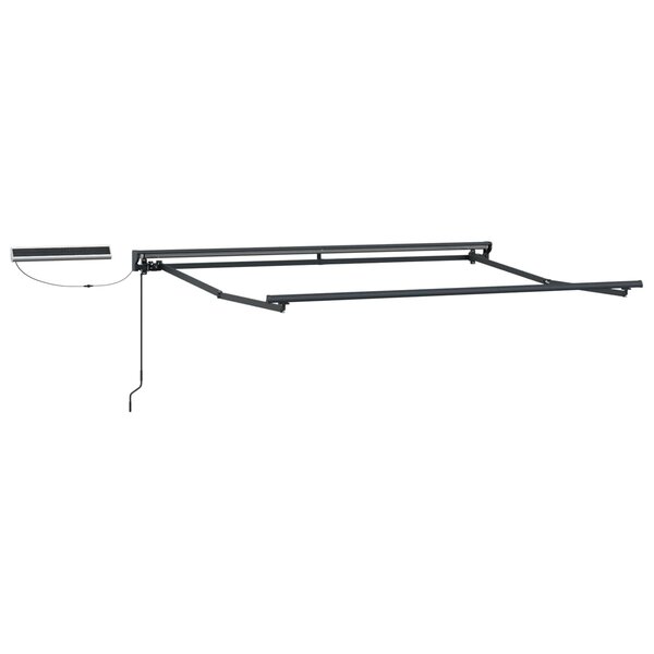 vidaXL Cadre de store rétractable électrique Anthracite 3 5 x 2 5 m