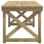 vidaXL Ensemble à manger de jardin 3 Pièces Bois de pin imprégné