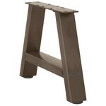 vidaXL Pieds de table basse en forme de A  2 pièces  50 x (30-31) cm  acier