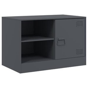 vidaXL Meuble TV anthracite 67x39x44 cm acier