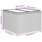 vidaXL Ensemble de canapé de jardin 7 pièces avec coussins en rotin synthétique brun