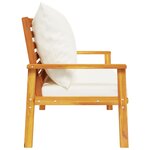 vidaXL Canapé de jardin 120 cm avec coussin bois d'acacia massif