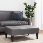 vidaXL Repose-pied gris 77x55x31 cm similicuir