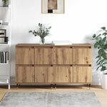 vidaXL Armoire de rangement 2 Pièces Chêne artisanal 60 x 35 x 70 cm