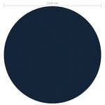 vidaXL Film solaire de piscine flottant PE 210 cm Noir et bleu
