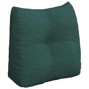 vidaXL Coussin de Dos Vert foncé 45 x 24 x 50 cm tissu
