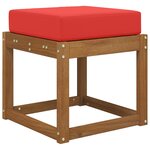 vidaXL Coussin de Siège d'Extérieur Rouge 40 x 40 x 8 cm