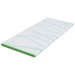 vidaXL Coussins de Matelas Blanc et vert 90 x 190 cm