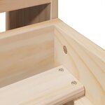 vidaXL Cadre de lit sans matelas 100x200 cm bois massif de pin