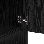 vidaXL Buffet Chêne noir 97 x 29 x 75 cm Bois d'ingénierie