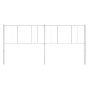 vidaXL Tête de lit métal blanc 180 cm