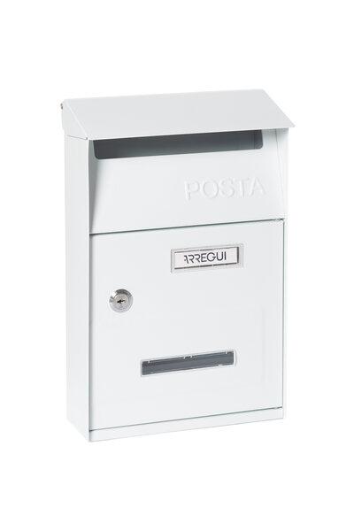 Boîte aux Lettres en Acier Up D-2006/W Fenêtres Transparentes Blanc