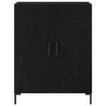 vidaXL Haut Armoire 2 Pièces Chêne noir 69 5 x 34 x 180 cm