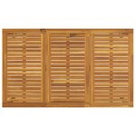 Ensemble salle à manger jardin vidaXL poly rotin noir et acacia 7 pièces