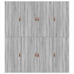 vidaXL Cadre de lit Sonoma gris 180 x 200 cm Bois d'ingénierie