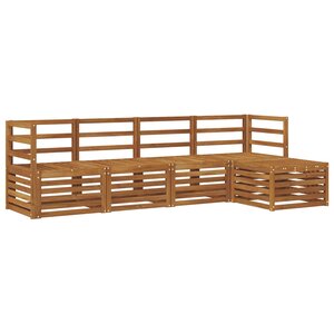 vidaXL Ensemble de canapés d'extérieur 5 pc Naturel