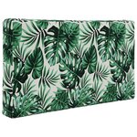 vidaXL Coussin de canapé d'extérieur 3 Pièces Motif feuille Polyester