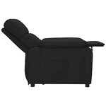 vidaXL Fauteuil inclinable Noir Tissu