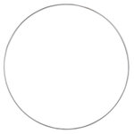 Anneau en métal revêtu ø30cm  argent