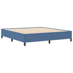 vidaXL Cadre de lit Bleu 180 x 200 cm Tissu en velours côtelé