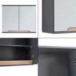 Armoire murale avec miroir 50 x 60 x 20 cm MDF 03_0006355