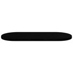 vidaXL Dessus de table marron foncé 140x60x4cm bois chêne massif ovale