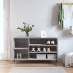 vidaXL Armoire à chaussures Sonoma gris 102x36x60 cm Bois d'ingénierie