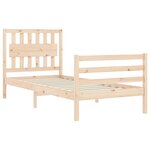 vidaXL Cadre de lit sans matelas bois massif