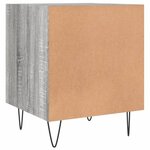 vidaXL Table de chevet sonoma gris 40x40x50 cm bois d'ingénierie
