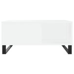 vidaXL Table basse blanc 80x80x36 5 cm bois d'ingénierie