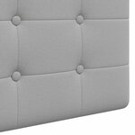 vidaXL Tête de lit suspendue Gris nuage Tissu
