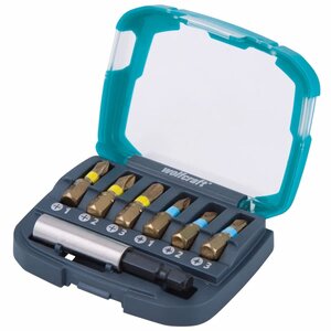 Wolfcraft jeu d'embouts de tournevis en diamant 7 pièces 2963000