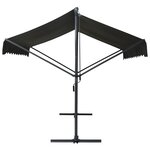 vidaXL Auvent sur pied 400 x 300 cm Anthracite