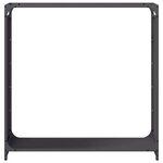vidaXL Portant de bois chauffage noir 90x28x90 cm