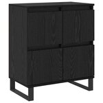 vidaXL Buffets 2 Pièces Chêne noir 120 x 35 x 70 cm Bois d'ingénierie