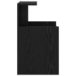vidaXL Tables de chevet 2 Pièces Chêne noir 40x35x60 cm Bois d'ingénierie